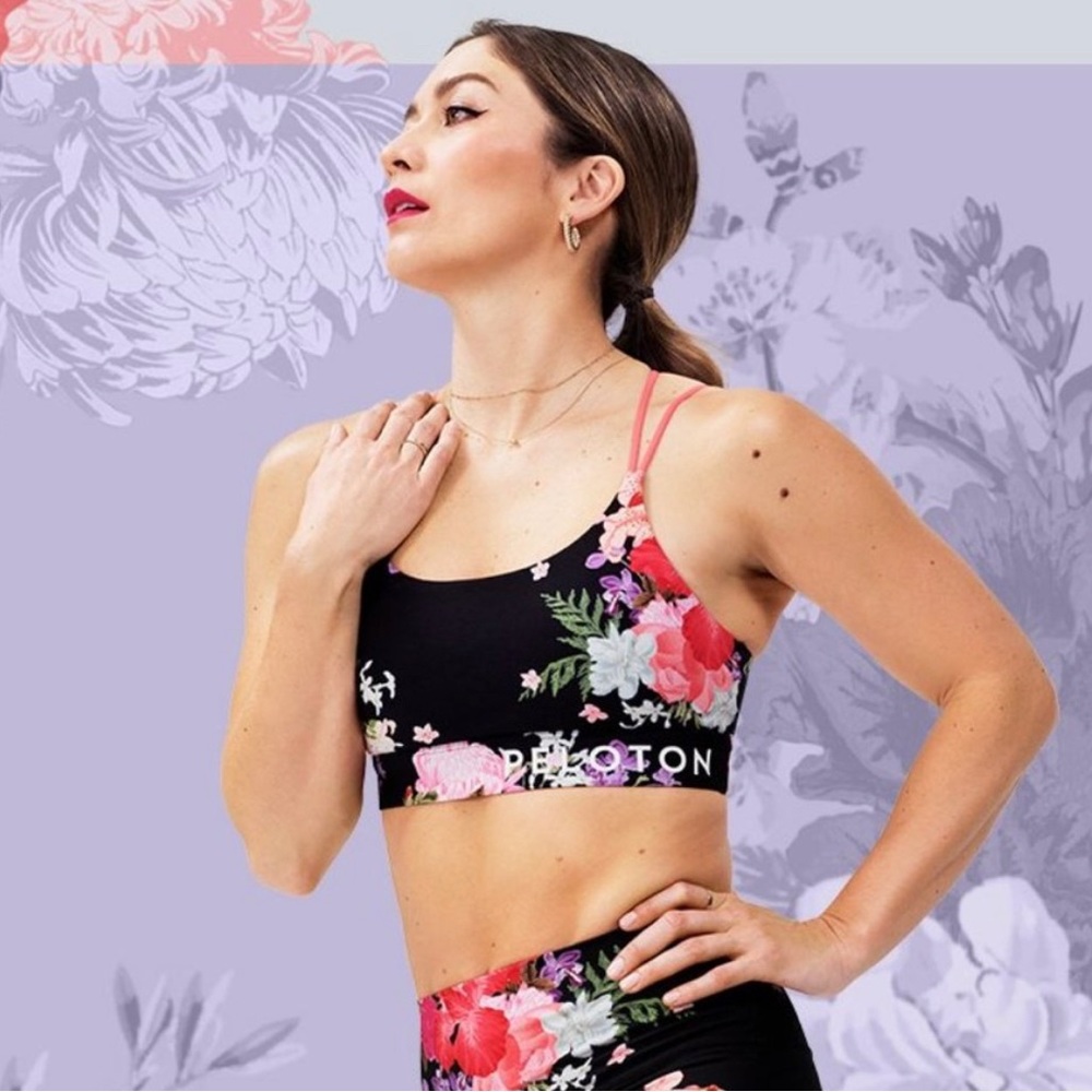 Peloton Asian and Pacific Islander Collection Floral Speed Up Sports Bra M